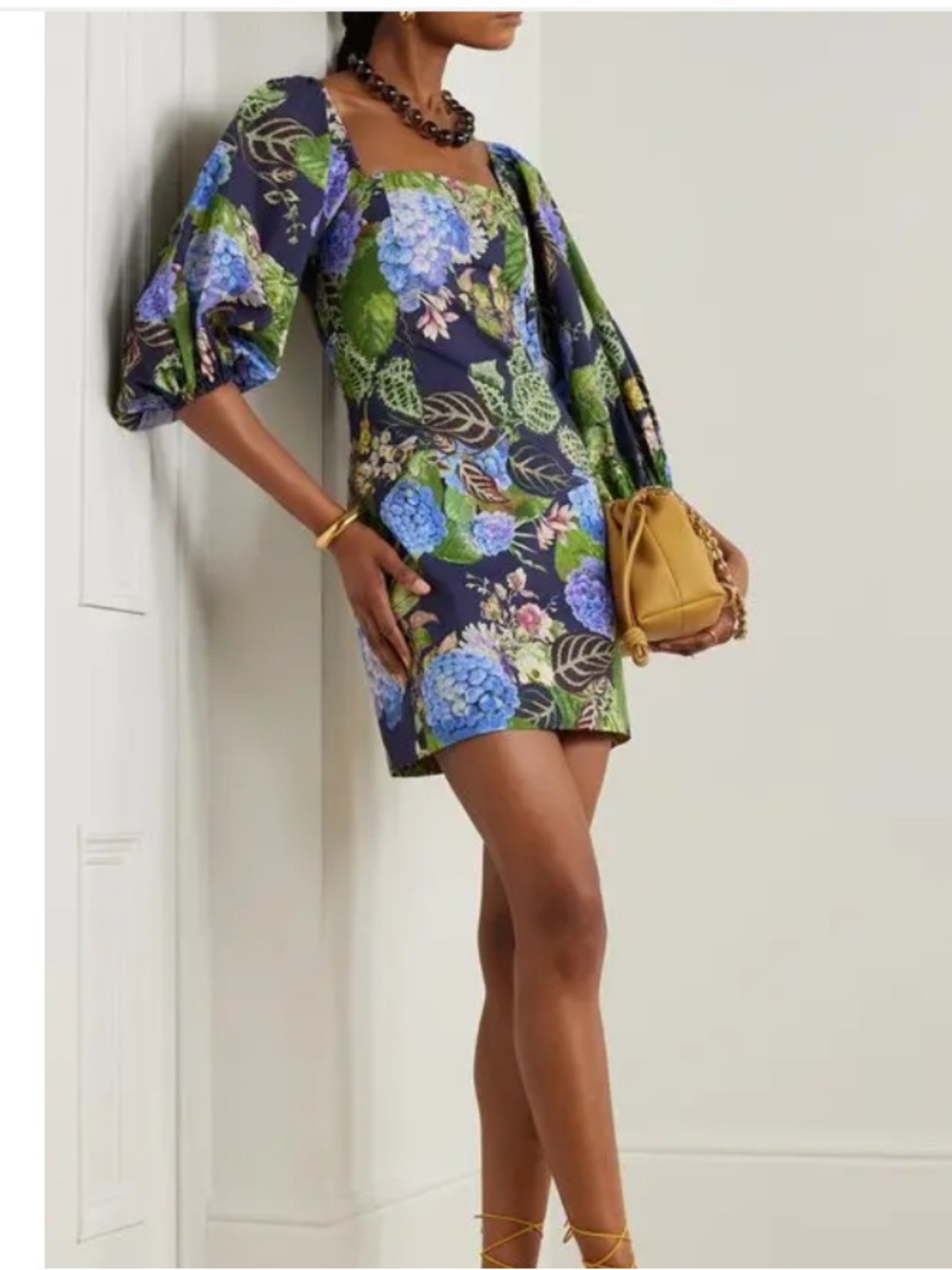 CARA CARA Montauk Floral-Print Cotton-Poplin Mini Dress
